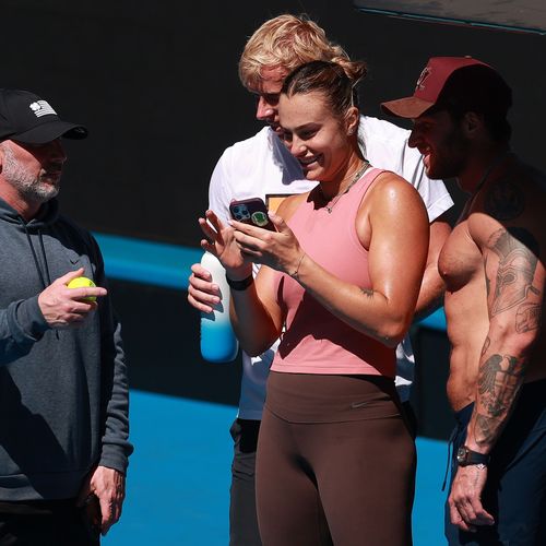 Aryna Sabalenka, 2025 Australian Open practice (Getty)