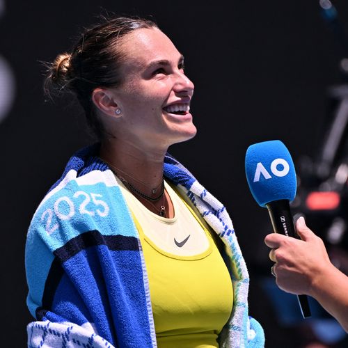 Aryna Sabalenka, 2025 Australian Open R4 (Getty)