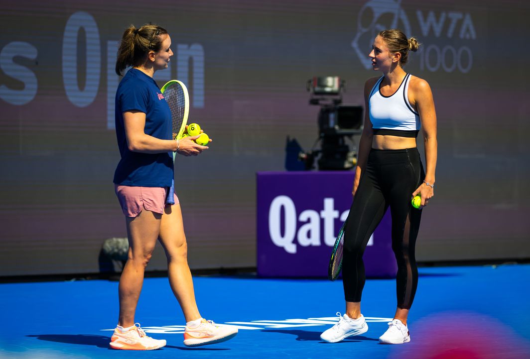 Sandra Zaniewska and Marta Kostyuk