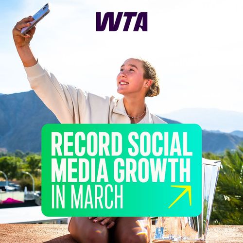WTA March Social Performance