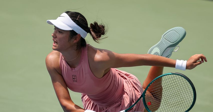 Raducanu charges past Sakkari into Washington semifinals