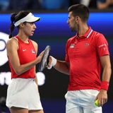 Olga Danilovic and Novak Djokovic
