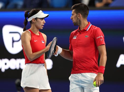 Olga Danilovic and Novak Djokovic
