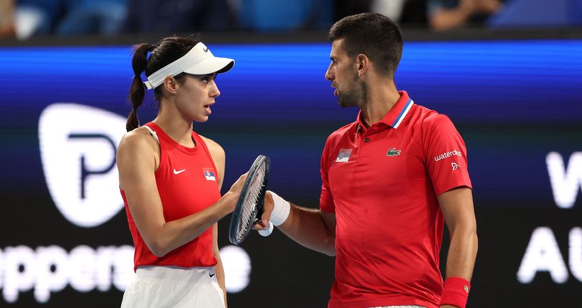 Olga Danilovic and Novak Djokovic