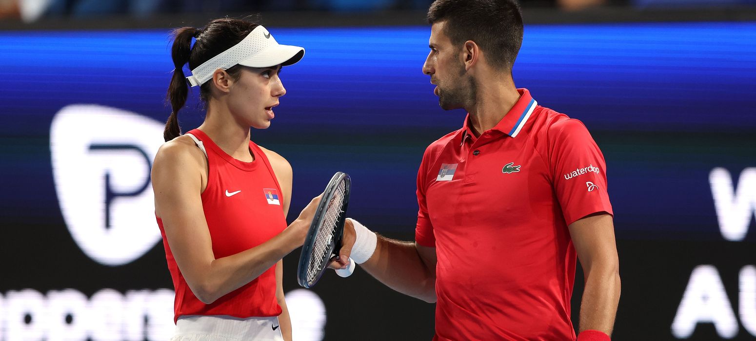 Olga Danilovic and Novak Djokovic