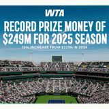 WTA prize money