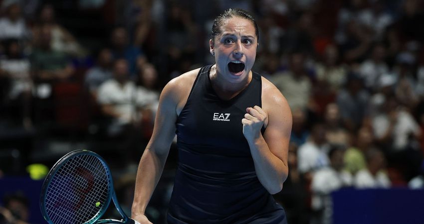 Elisabetta Cocciaretto at the Billie Jean King Cup in Shenzhen, China