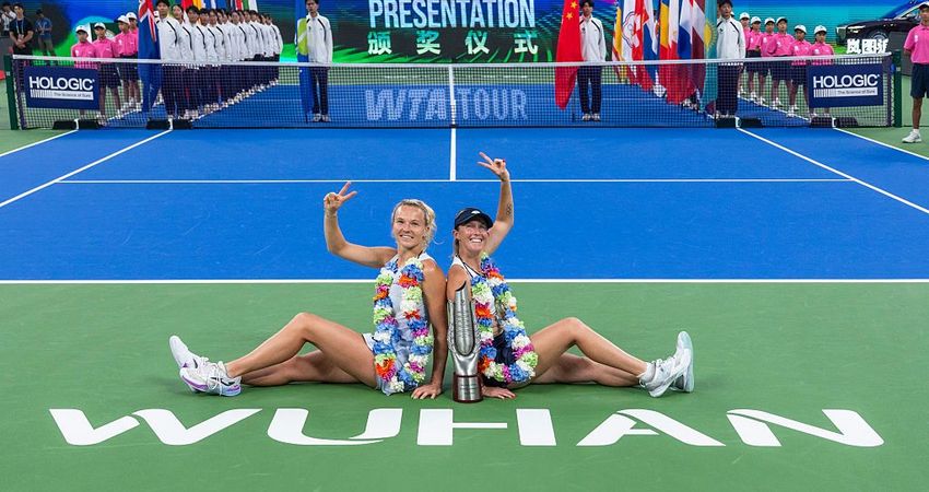 Storm Hunter y Katerina Siniakova, Wuhan 2025