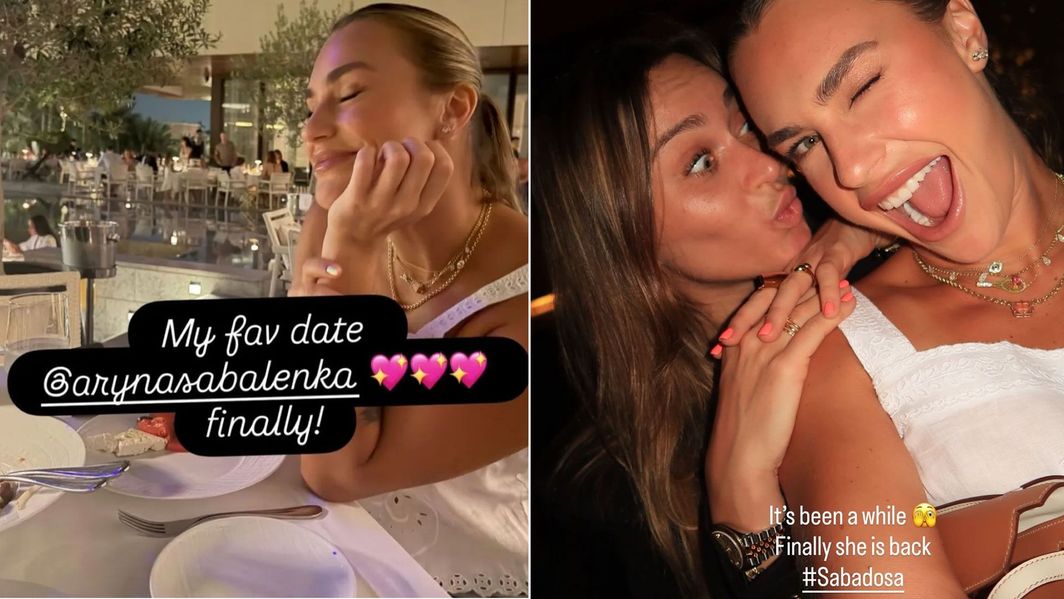 Paula Badosa and Aryna Sabalenka reunite in Dubai.