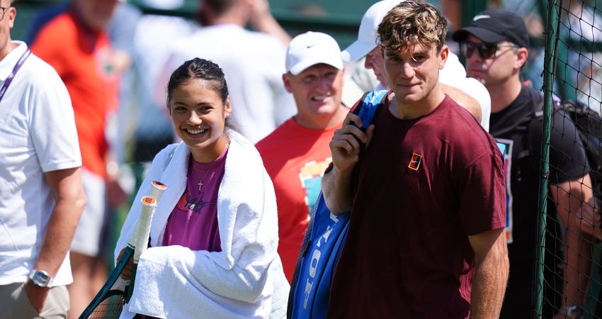 Emma Raducanu and Jack Draper (Getty)