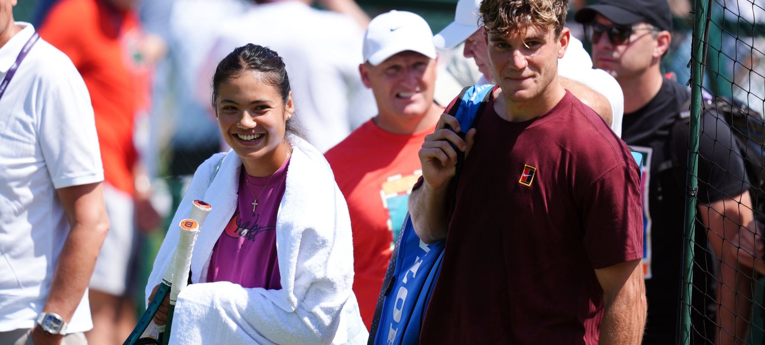 Emma Raducanu and Jack Draper (Getty)