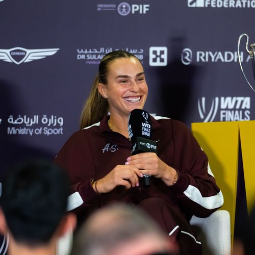 Aryna Sabalenka WTA Finals Media Day