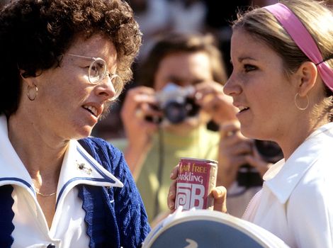 Evert and Billie Jean King