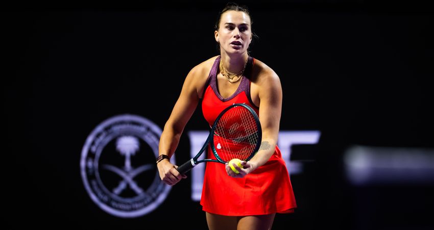 Aryna Sabalenka WTA Finals Riyadh vs. Gauff