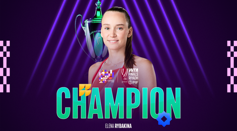 Rybakina champs corner