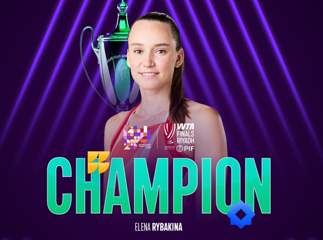 Rybakina champs corner