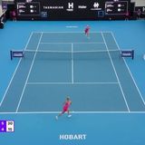 Anna Bondar's half volley pass energizes Hobart crowd 