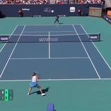 Paula Badosa scores crucial point in third-set tiebreak at Miami