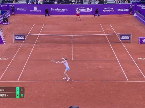 Liudmila Samsonova's sorcerous drop shot deceives  opponent