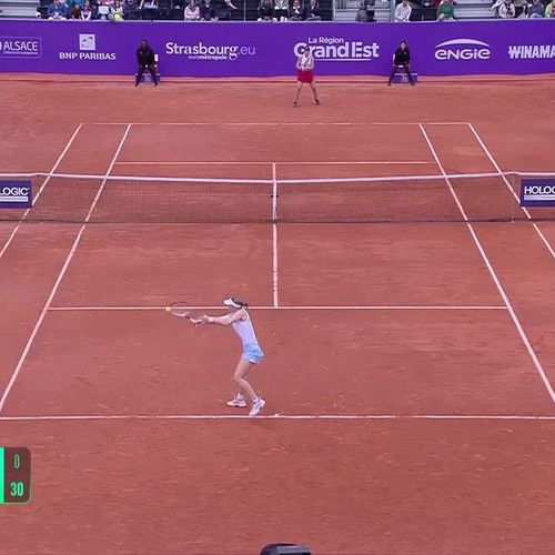 Liudmila Samsonova's sorcerous drop shot deceives  opponent