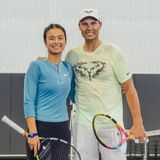 Rafael Nadal and Alex Eala