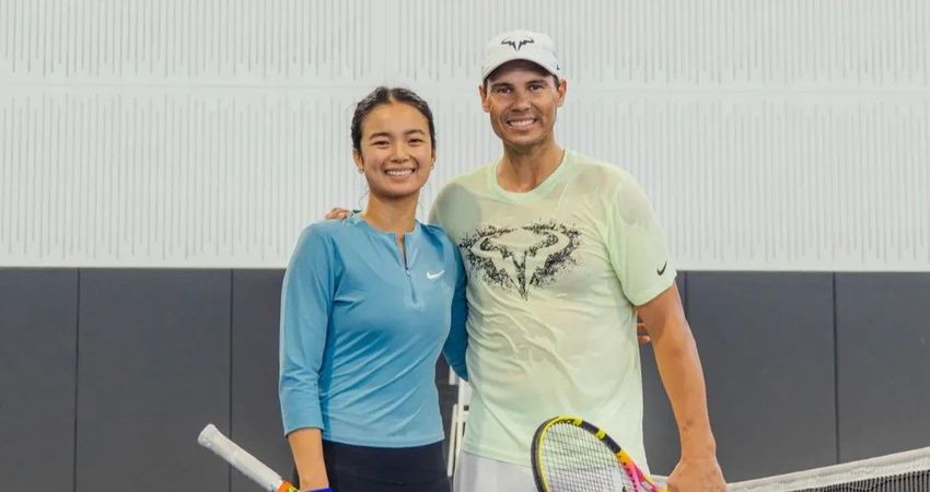 Rafael Nadal and Alex Eala