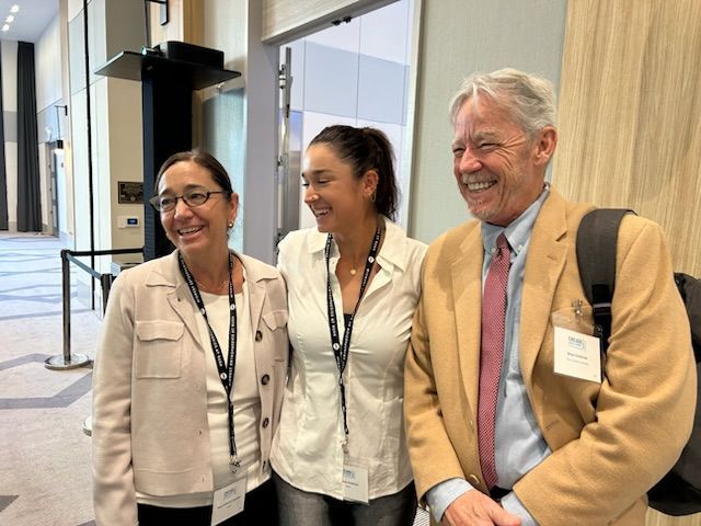 Dolehide with her parents, Mary and Brian