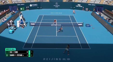 Xu Yifan and Yang Zhaoxuan win 34-shot rally in Beijing