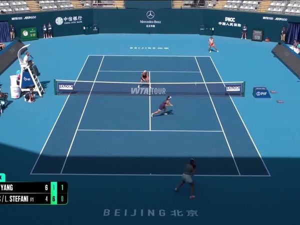 Xu Yifan and Yang Zhaoxuan win 34-shot rally in Beijing