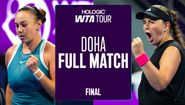 amanda anisimova jelena ostapenko doha 2025 final