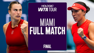 jessica pegula aryna sabalenka miami open final 2025