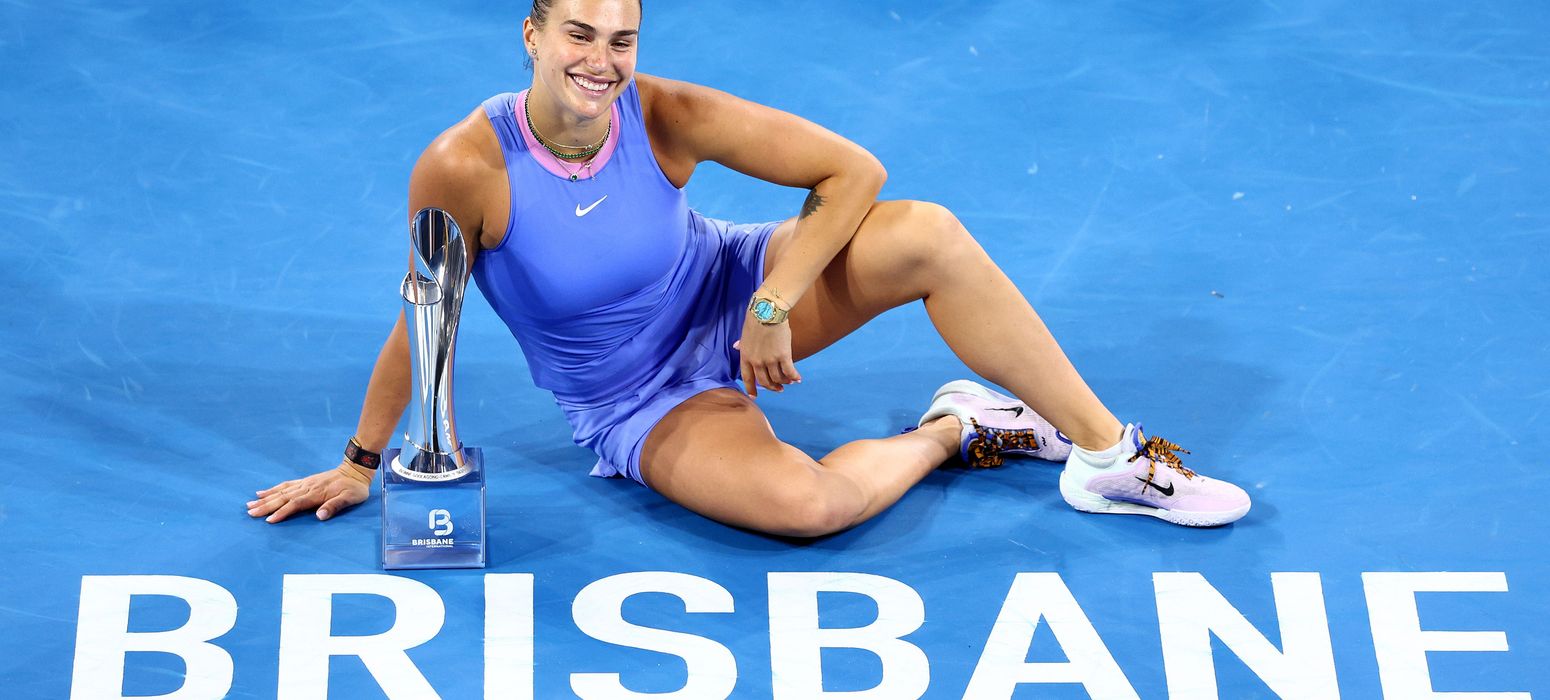 Aryna Sabalenka Brisbane trophy