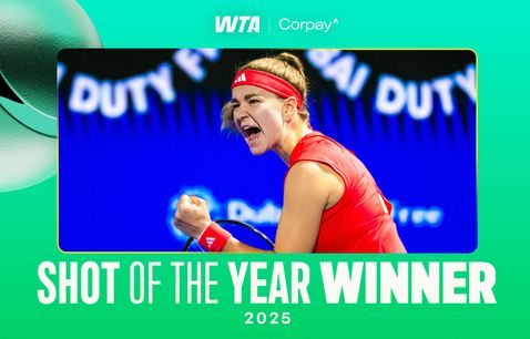 Karolina Muchova Corpay Shot of Year
