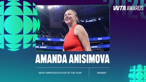 amanda anisimova most improved player 2025