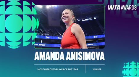 amanda anisimova most improved player 2025
