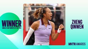 zheng qinwen fan favorite of the year 2025