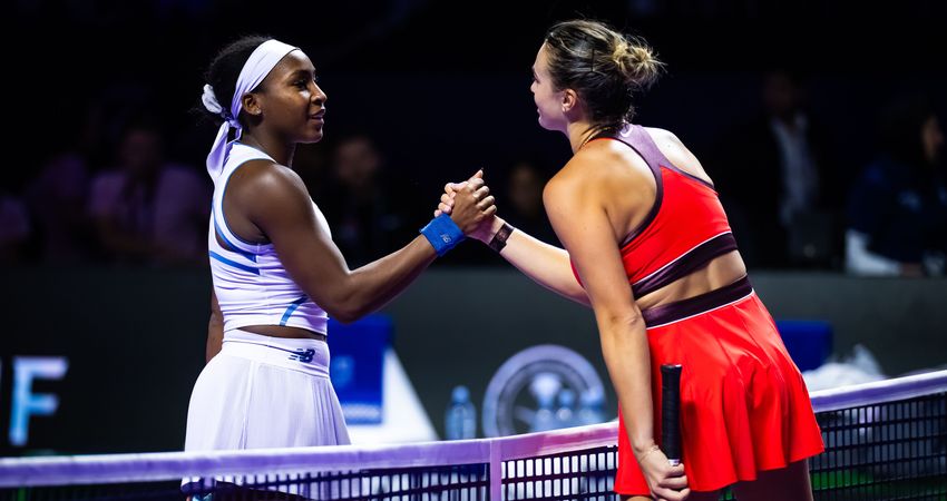 aryna sabalenka coco gauff finales wta 2025