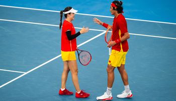Lin Zhu mixed doubles United Cup Sydney