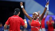 Gauff, Harrison mixed doubles v Greece