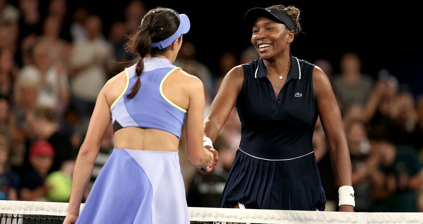 Olga Danilovic and Venus Williams, Australian Open 2026