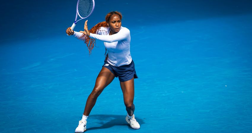 Coco Gauff, 2026 Australian Open practice