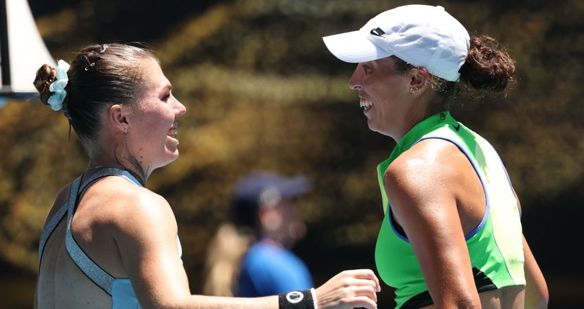 Madison Keys Oliynykova AO first round 2026