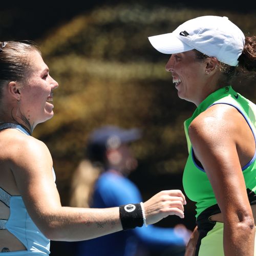 Madison Keys Oliynykova AO first round 2026