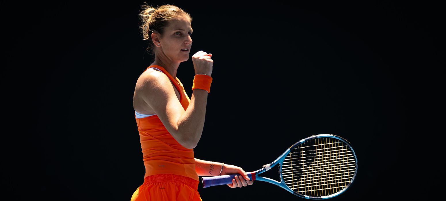 Karolina Pliskova second round v Tjen AO 2026