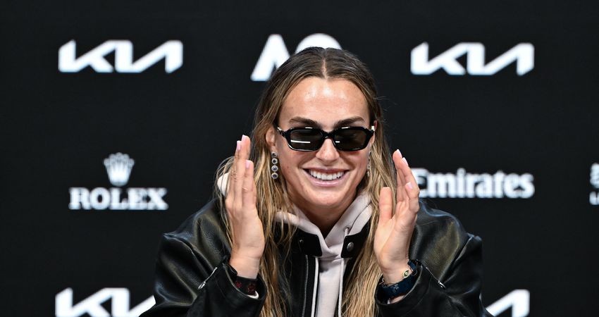 Aryna Sabalenka, rueda de prensa de la tercera ronda del Abierto de Australia 2026 (Getty)
