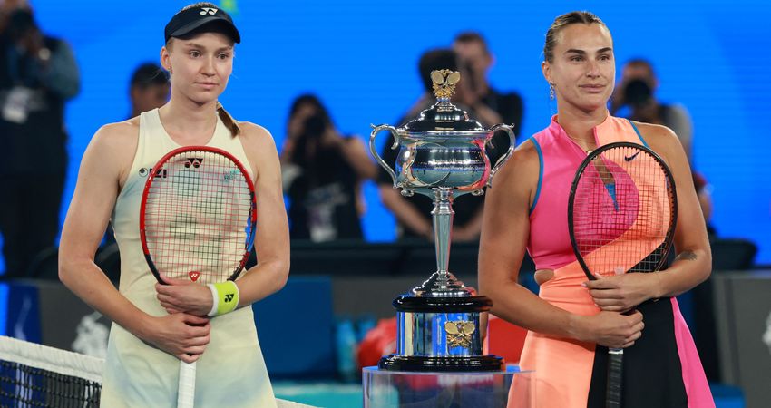 Rybakina v Sabalenka AO final 2026