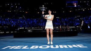 Rybakina Australian Open trophy