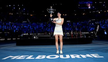 Rybakina Australian Open trophy