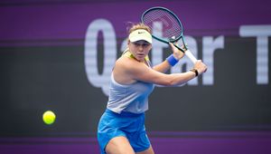 Amanda Anisimova Qatar 2026 practice