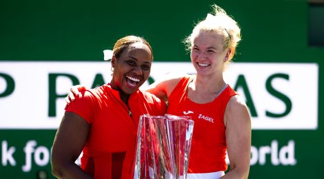 Taylor Townsend and Katerina Sinikova, Indian Wells 2026